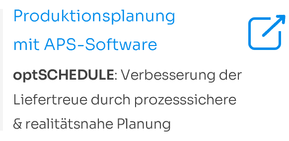 Produktionsplanung mit APS-Software